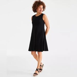 342M NWT Style & Co Petite Sleeveless Flip-Flop Dress - Size: PL